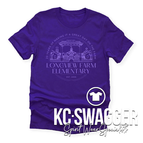 LFE ANNIVERSARY PURPLE BELLA CANVAS TEE