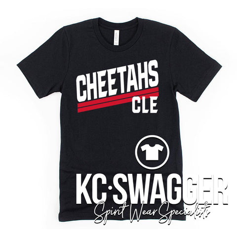 CLE CHEETAHS BLACK TEE