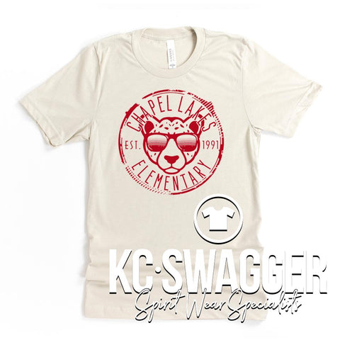 CLE CHEETAHS IVORY TEE