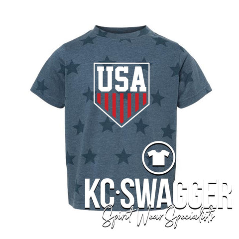 USA TODDLER STAR FINE JERSEY TEE