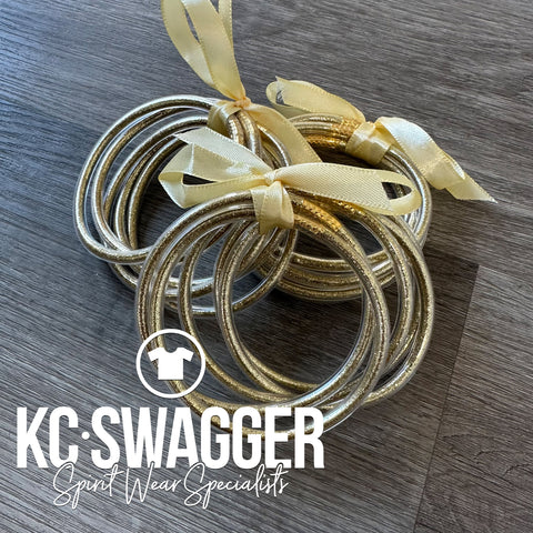 GOLD JELLY BRACELET PACK KCSWAG