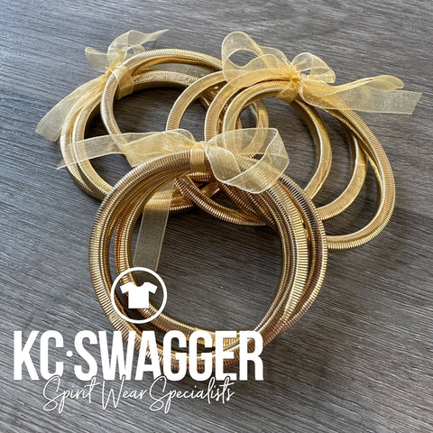 GOLD GUITAR STRING BRACELET PACK KCSWAG