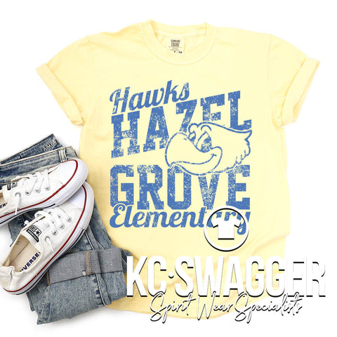 HGE HAWKS BUTTER COMFORT COLORS TEE