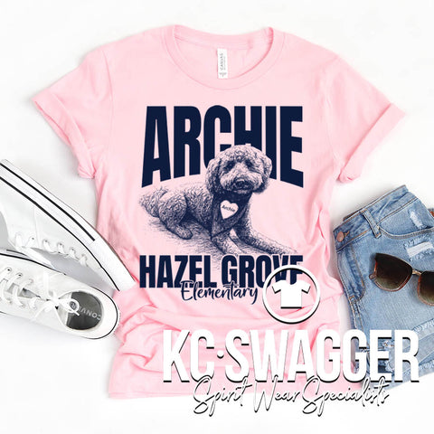 HGE HAWKS PINK BELLA CANVAS TEE