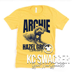 HGE HAWKS HEATHER YELLOW GOLD BELLA CANVAS TEE