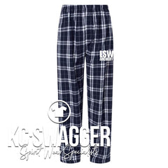 LSW ARCHERY NAVY PLAID FLANNEL PANTS