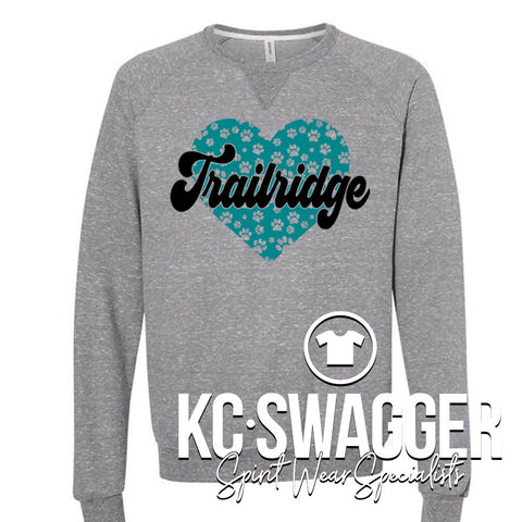 TRE TIMBERWOLVES MARBLED SWEATSHIRT (adult only)