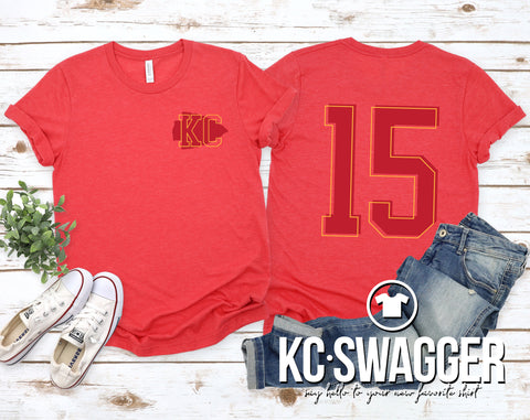 KC NUMBER 15 RED TEE